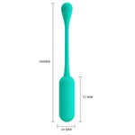 Зеленое виброяйцо Lechies с пультом ДУ