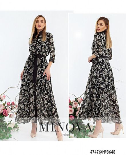 Платье 8648-чёрный Minova Фото 1