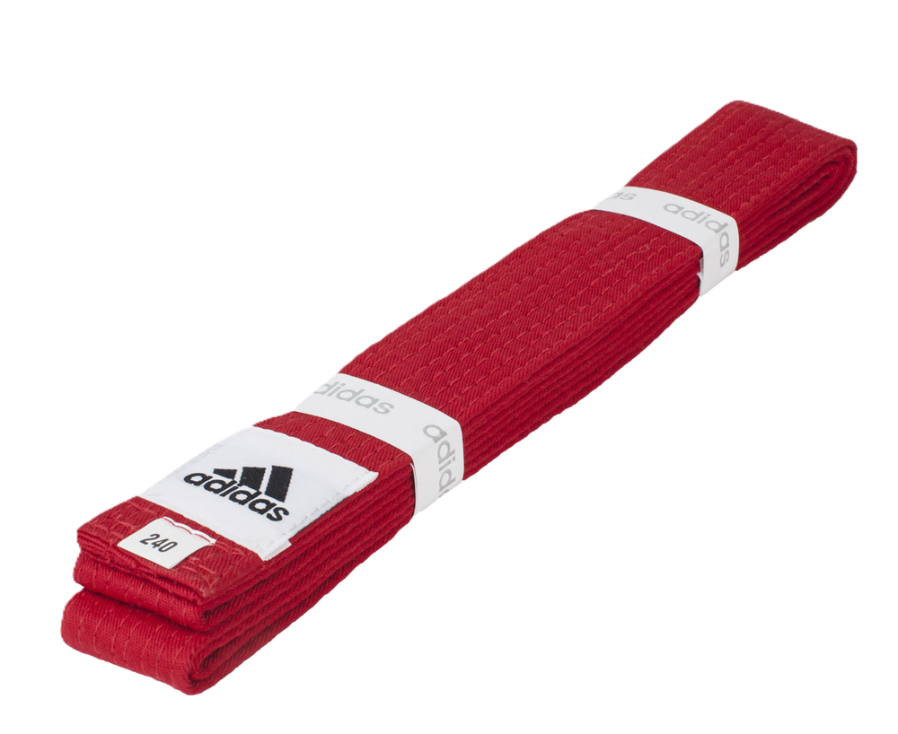 Пояс для тхэквондо Adidas Club красный