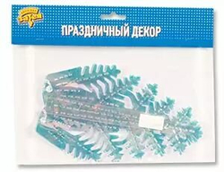 Фигура Снежинка №3 фольг перламутр 40см