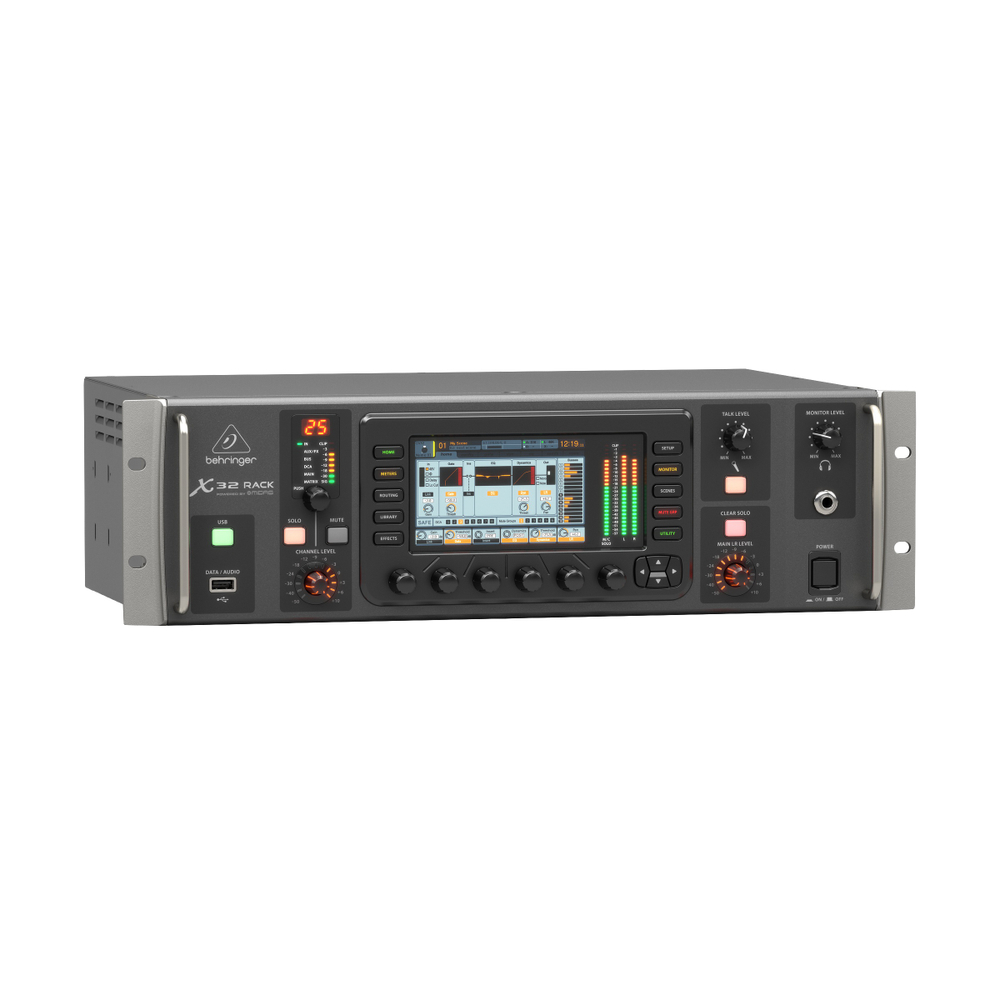 BEHRINGER X32 RACK - цифровой микшер, 16 входов, 8вых 25 шин, 8 стрео FX слотов