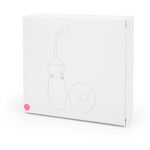 Розовое ребристое виброяйцо с пультом ДУ (Цвет: нежно-розовый)