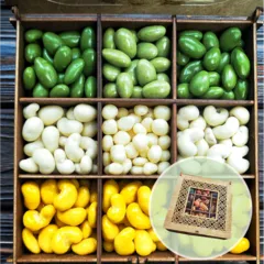 Подарок «Деревянная шкатулка шоколада» в зеленом Подарок «Деревянная шкатулка шоколада» в зеленом