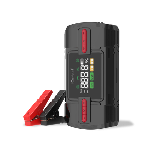 iCartool (IC-JSD12P) Пусковое устройство c компрессором 12В, 12 000 мАч, 600/1200А