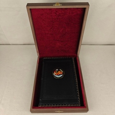 Ежедневник А5 "Русская тройка" (съемная обложка из натуральной кожи) в футляре