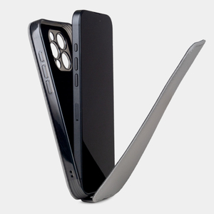 Кожаный чехол для iPhone 16 Pro, теленок серого цвета