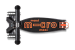 Самокат Maxi Micro Deluxe LED черно-оранжевый
