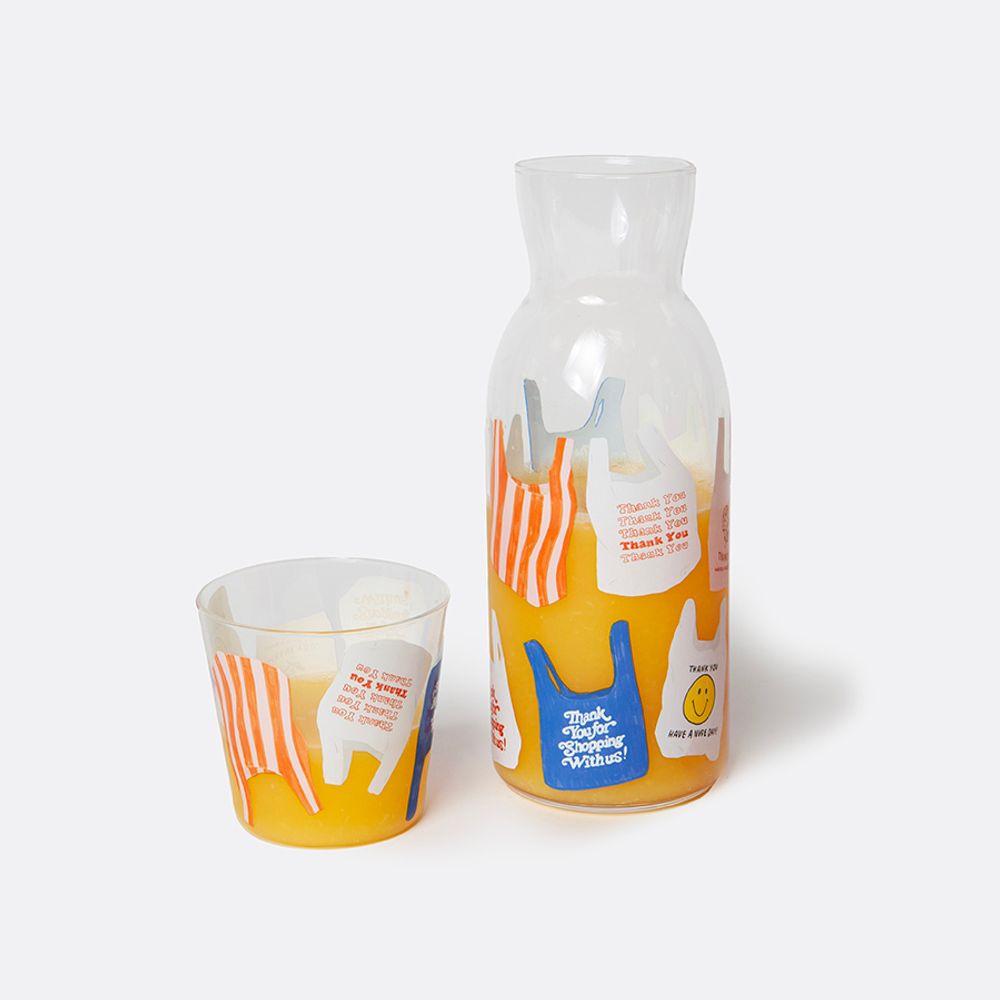Набор из графина и стакана Corner Shop, Thank you Bag