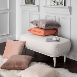 Подушка декоративная Фелисити Белый опал