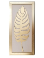 Настенный декор "Листья" в золотой раме