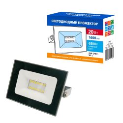 ULF-Q516 20W-6500K IP65 220-240В GREY Прожектор светодиодный. Дневной свет6500К. Корпус серый. TM Volpe