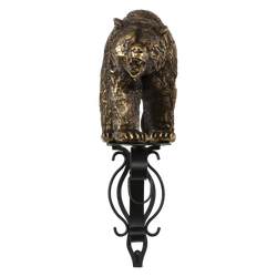 Кронштейн для цветов Медведь Велес Бронза