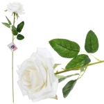 Цветок искусственный «Natur» 60см Роза белая