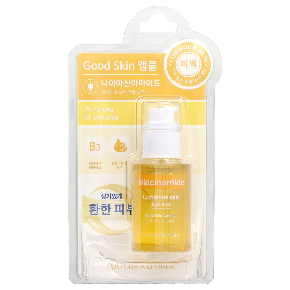 Nature Republic, никотинамид, Good Skin Ampoule, 30 мл (1,01 жидк. унции)