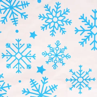 Скатерть «Падал снег « 108*180 см, пвх, Голубой