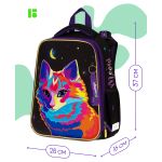 Ранец Berlingo Expert "Astro Cat" 37*28*16см, 2 отделения, 2 кармана, анатомическая спинка