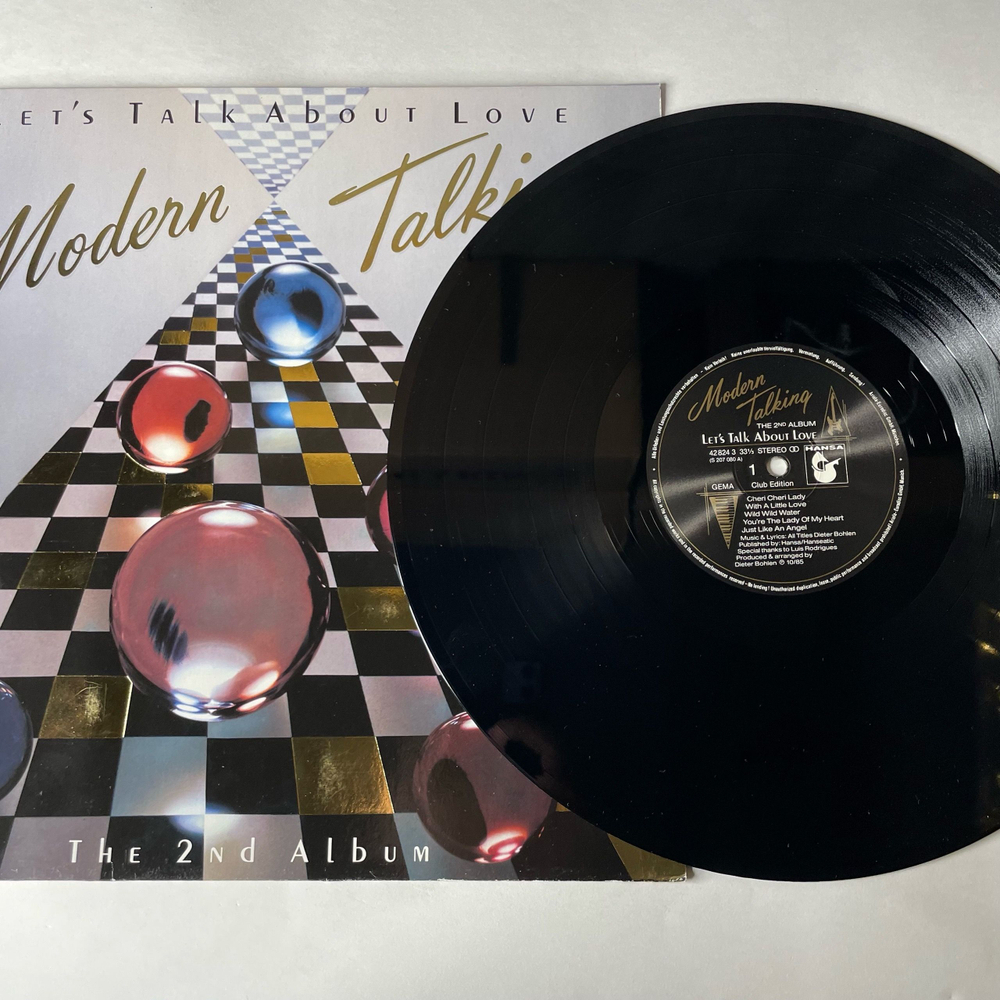 Винтажная виниловая пластинка LP Modern Talking Let's Talk About Love (The 2nd Album) (Германия 1985)