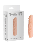Телесный фаллоимитатор Spread Me No.05 без мошонки - 17,7 см. (Цвет: телесный)