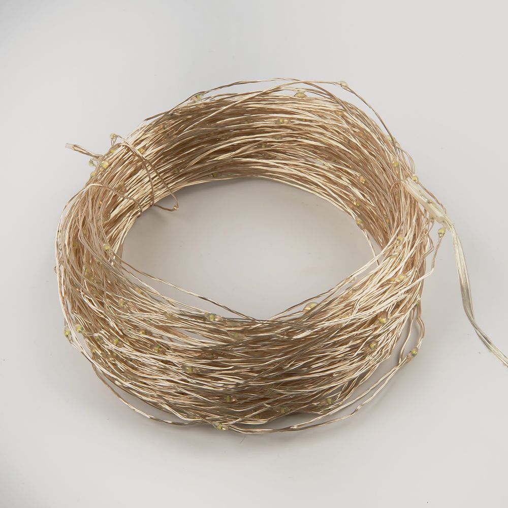 ULD-S5000-500-DTA-RC WHITE IP44 DEW Гирлянда светодиодная Роса. 50м. 500 светодиодов. Белый свет. Пульт ДУ в-к. Провод прозрачный. ТМ Uniel