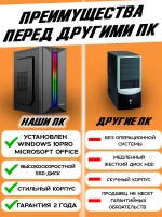 Системный блок ПК intel core i3 16 Гб 256 Гб