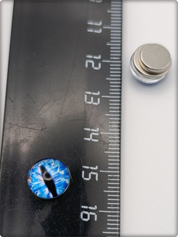 Серьги обманки на магнитах, серия "Глазки" (10мм). Без прокола ушей. Цена за пару. Бижутерия.