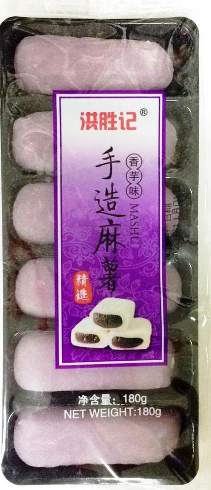 Моти со вкусом таро Hongshengji 180г