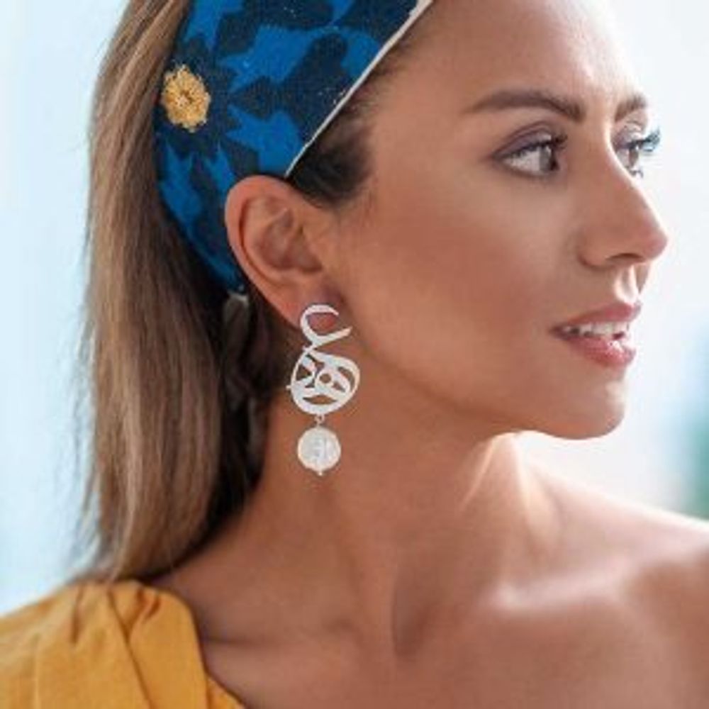 Серебряные серьги с жемчугом Arte Akhed 20220440 Иран Серебряные серьги с жемчугом Arte Akhed 20220440 Иран