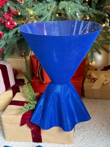 Платье Мерцание (круг). Цвет:Синий.