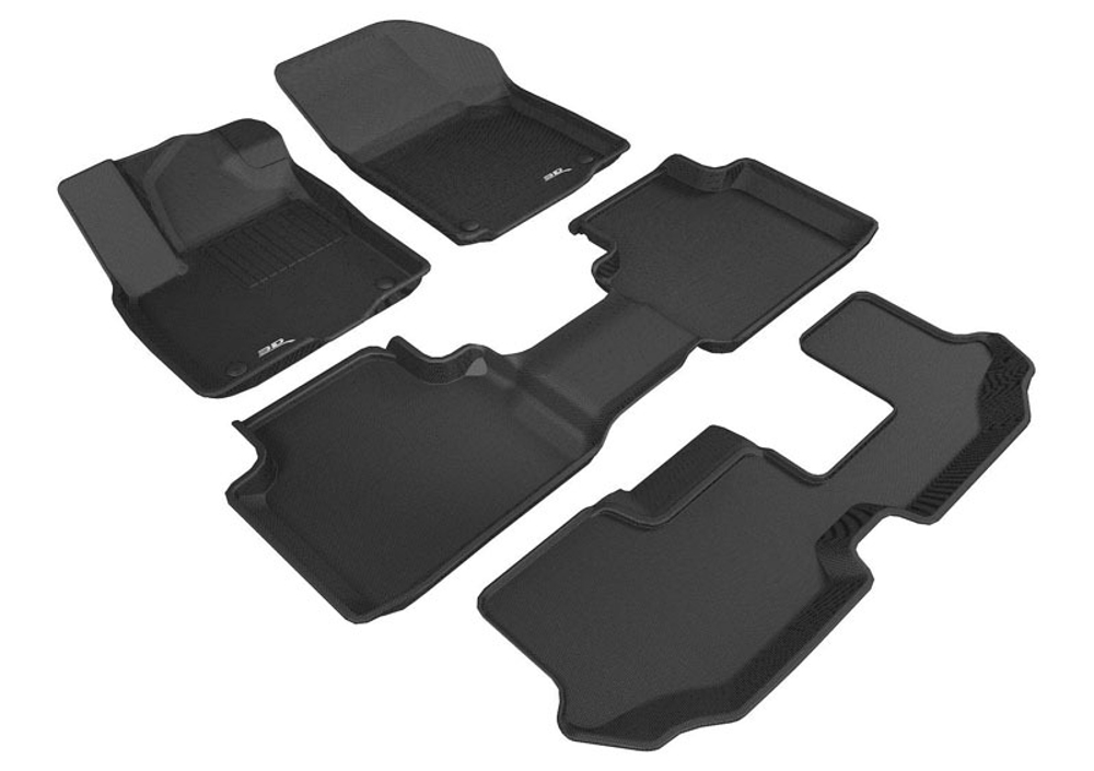 Коврики салона для Volkswagen Teramont 2017- LINER 3D Lux с бортиком черные. Артикул ST 74-00661
