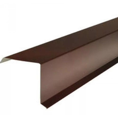 Планка ветровая/торцевая 2 м коричневая 8017