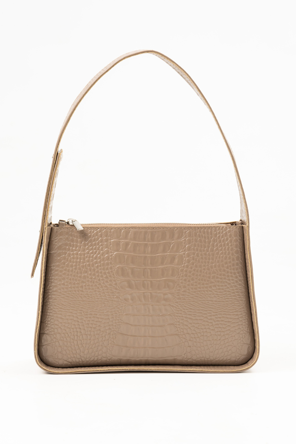 Louis Lefevre Сумка женская натуральная кожа через плечо багет бежевая