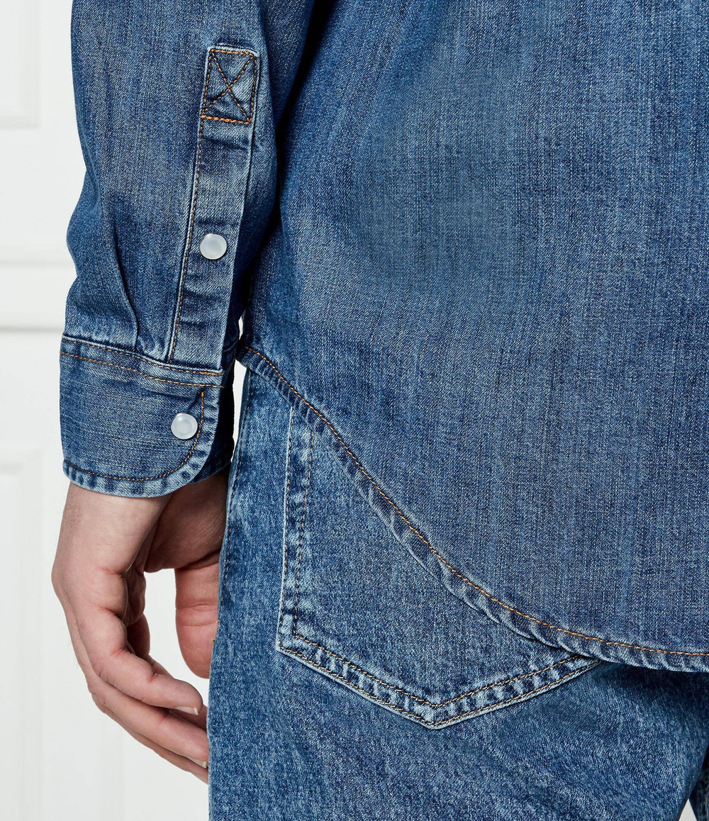 Рубашка Tommy Jeans - голубой(DM0DM21102)