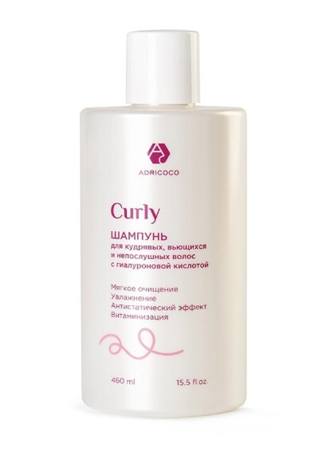 ADRICOCO Curly Шампунь для кудрявых, вьющихся и непослушных волос 460 мл.