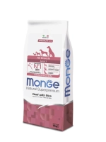 Сухой корм Monge Dog Speciality Line Monoprotein All Breeds Beef and Rice (Монж говядина рис) для взрослых собак всех пород из говядины с рисом 12 кг