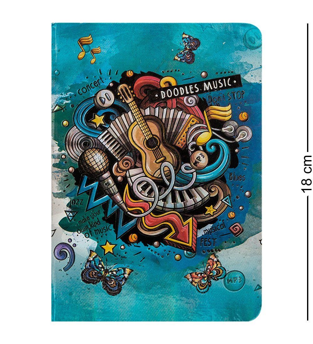 BM-05/4 Блокнот сред. «Звуки музыки» (3D твердая обложка)