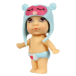 Куколка OLY в шапочке-ушанке в банане. Мальчик 8см, ВВ3845 арт.3370-B (Bondibon)