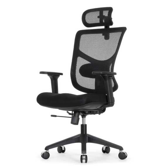 Кресло FALTO STAR OFFICE ERGO 3 (3D поясничный упор,3D подлокотник 5D подголов, сетка, ткань, серый)