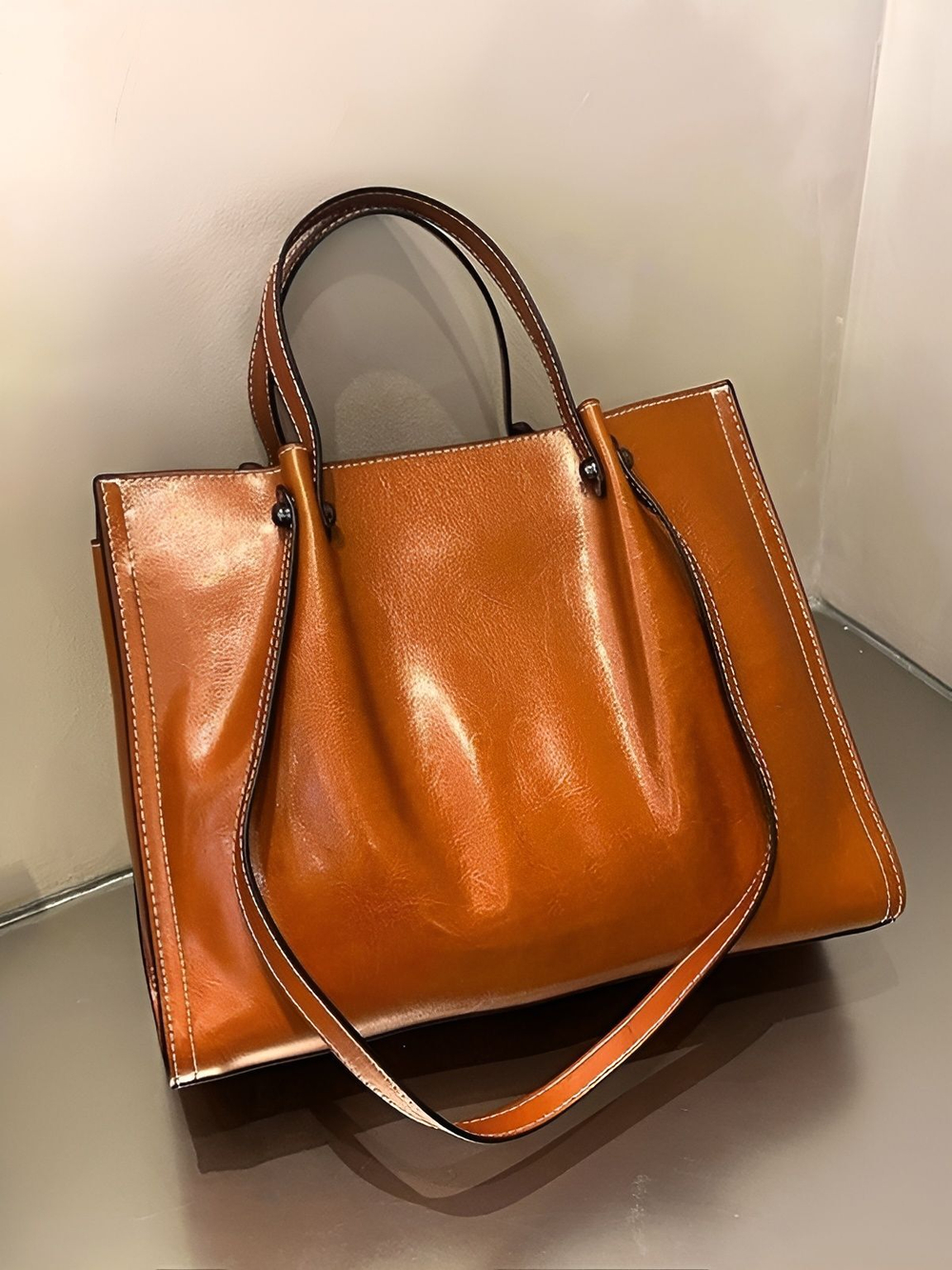 женская сумка на плечо из натуральной кожи