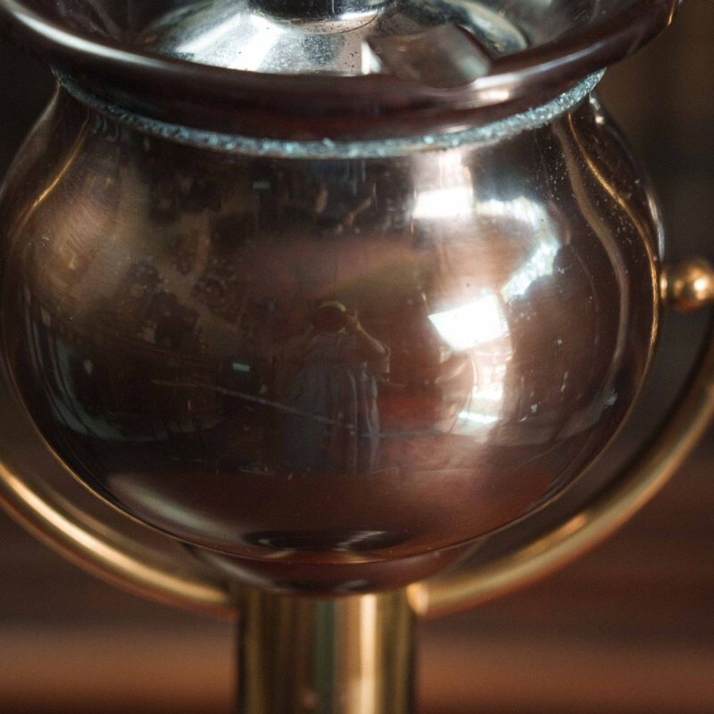 Винтажная напольная пепельница с крышкой