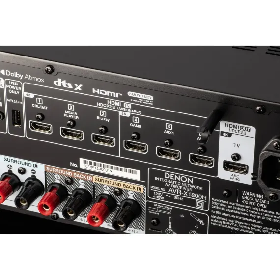 Denon AVR-X1800H Black