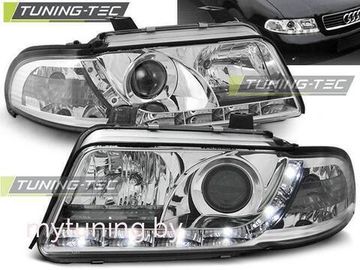 Передние фары Audi A4 B5 daylight chrome