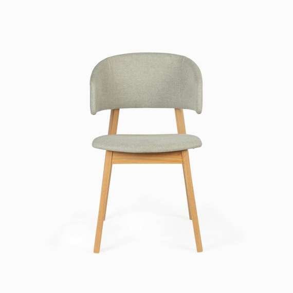 Стул Lolly, натуральный, светло-серая обивка