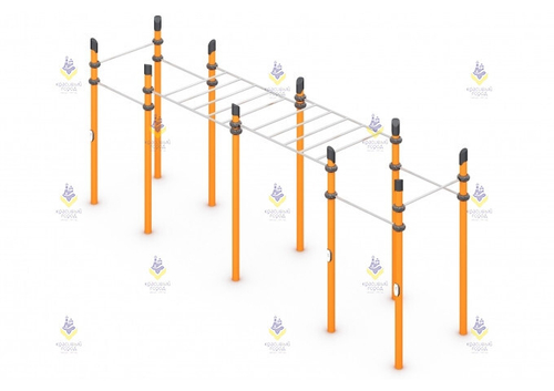 Воркаут «6 турников и рукоход классический двойной»