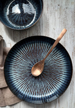 Тарелка суповая d 24 см h 4,3 см, с полосками, ATLANTIS