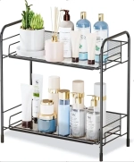 Этажерка настольная хозяйственная универсальная «ФАНАДЕРО», цвет черный, 35*17,5*34см