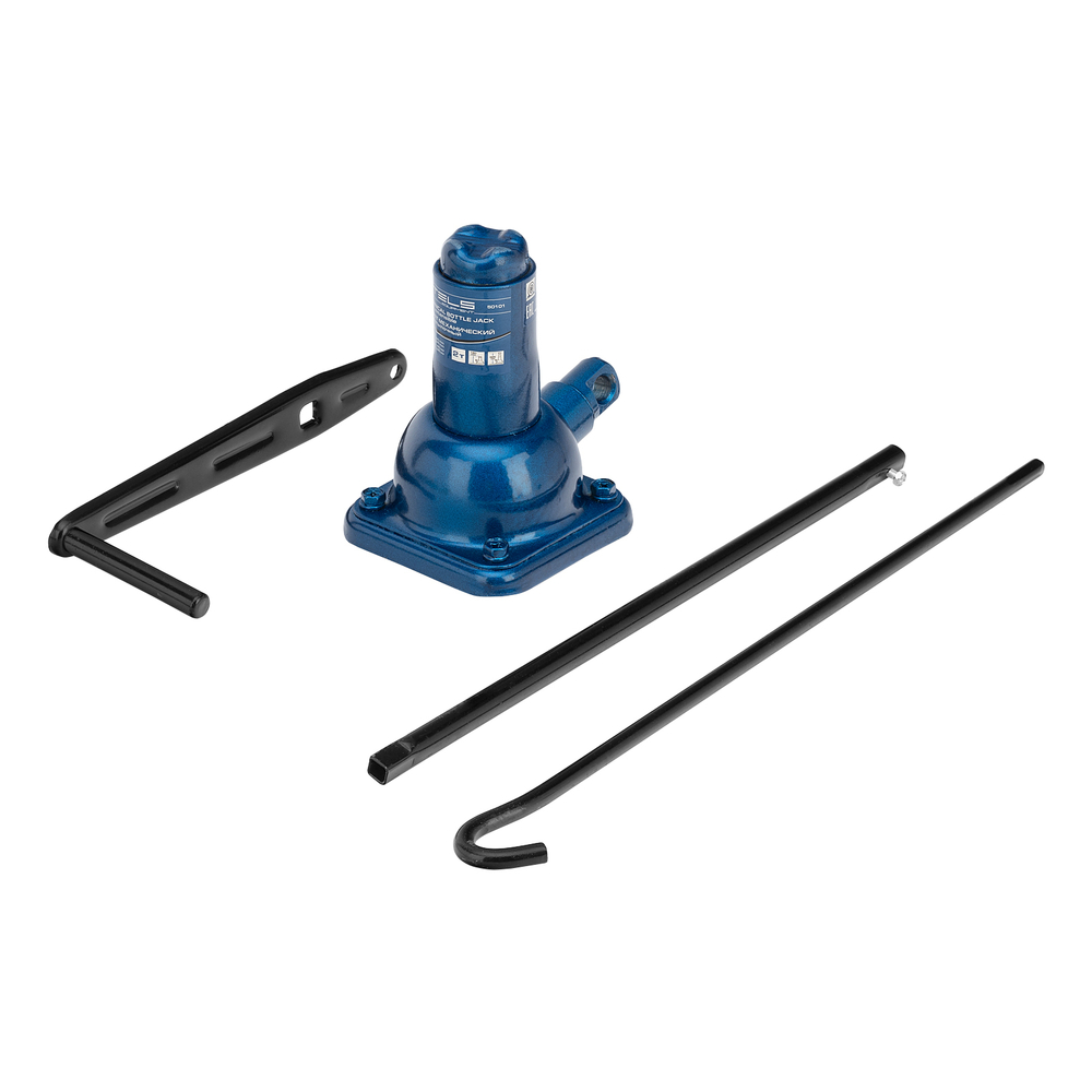 Домкрат механический бутылочный, 2 т, h подъема 150-310 мм, 2 части (домкрат, ручка) Stels