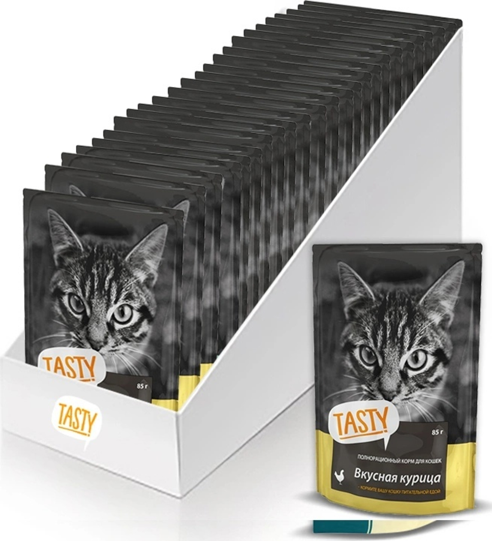 Влажный корм Tasty  для взрослых кошек