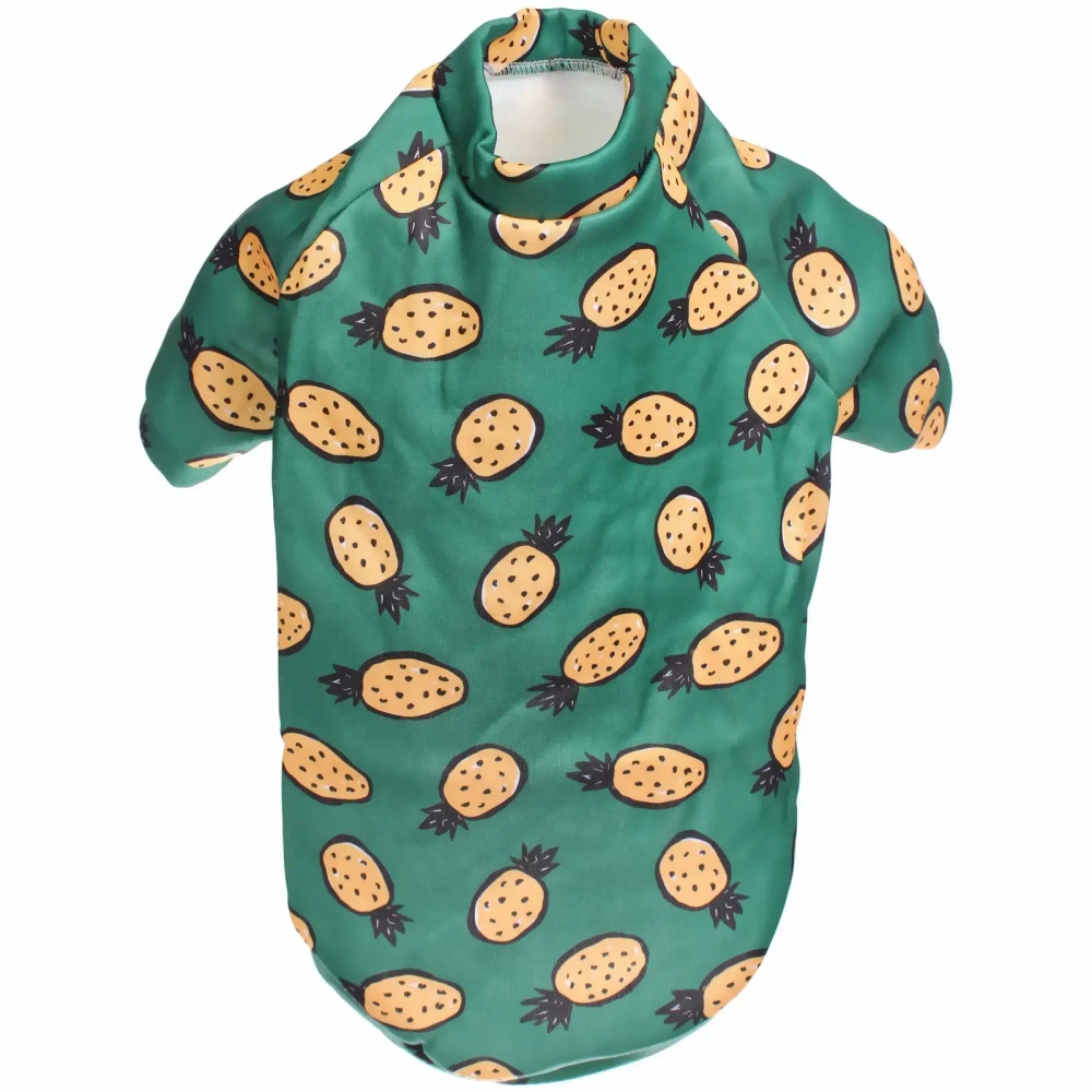 Кофта - толстовка для мелких пород собак «BRO Style», принт ананасы, р 2XL