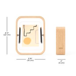 Фоторамка двусторонняя Bellwood,16х22 см, натуральное дерево