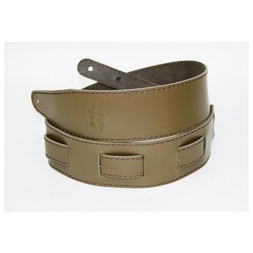 Ремень для гитары, кожаный, оливковый, Fidel FL111014LP Premier